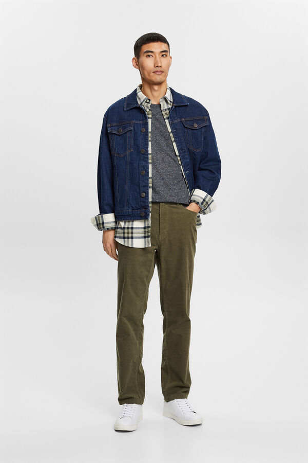 Esprit Calças básicas slim fit Verde