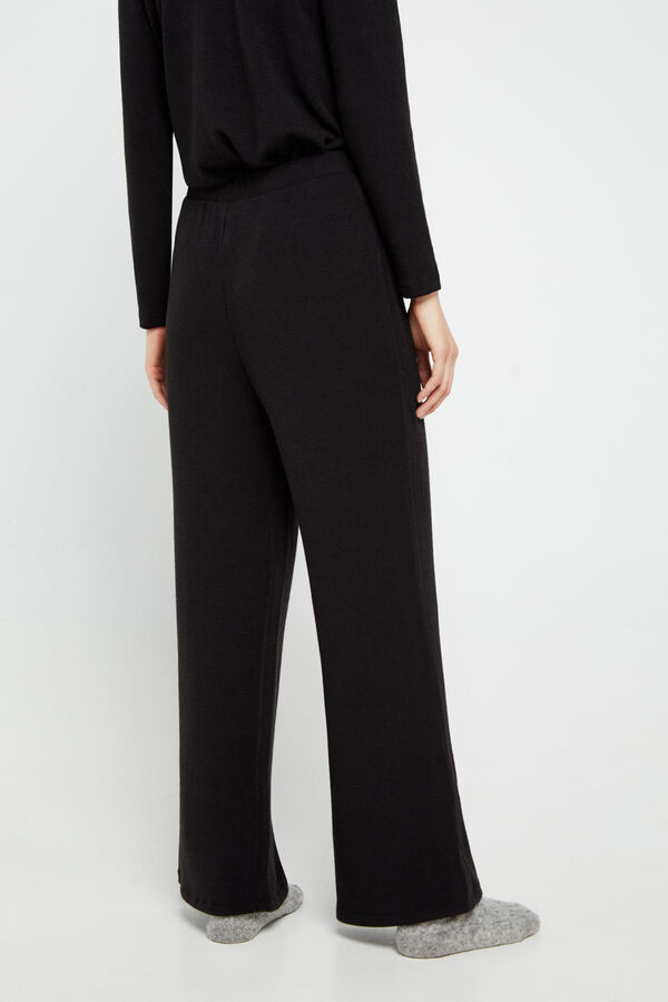 Cortefiel Legging polipele skinny Preto