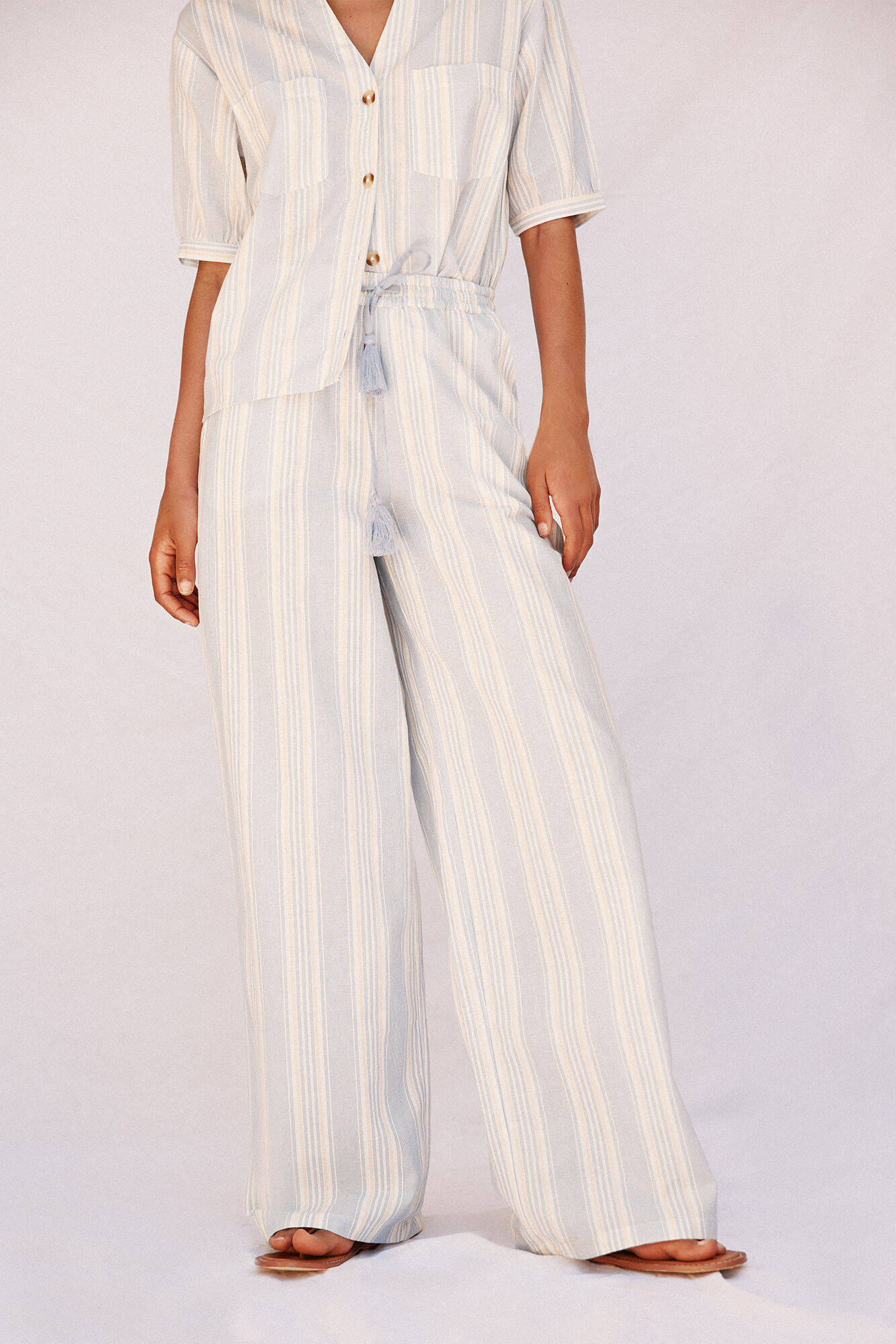 Cortefiel Cal&ccedil;as listradas femininas