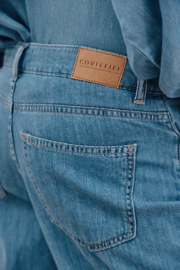 Cortefiel Jeans long palazzo Azul