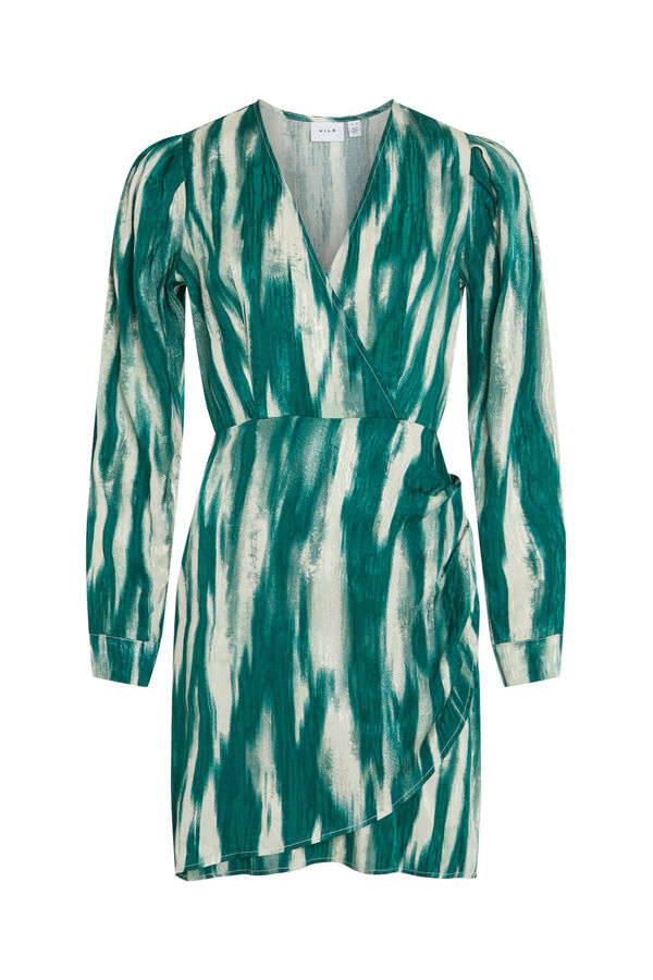 Vila Vestido curto estampado Cinzento