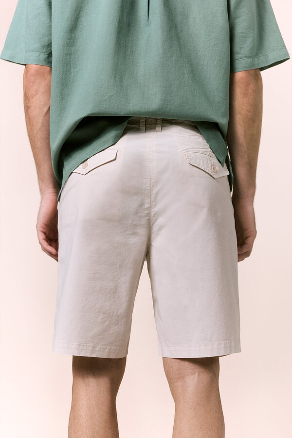 OOTO Bermuda de popelin Beige