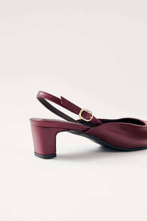 Alohas Zapatos de tac&oacute;n de piel Lindy Bliss Granate