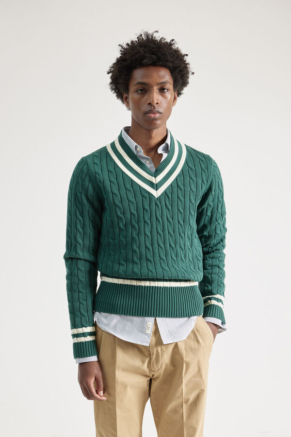 PuroEGO camisa de cr&iacute;quete  Verde