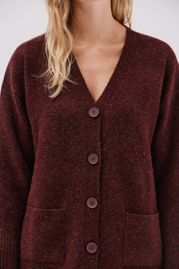 Cortefiel Cardigan longo com bolsos Granada