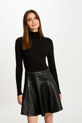 Morgan Vestido curto de patinadora Preto