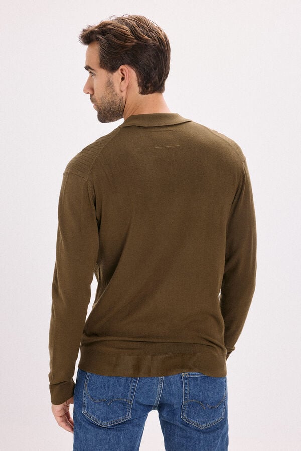Jack & Jones Jersey polo regular fit Marr&oacute;n oscuro