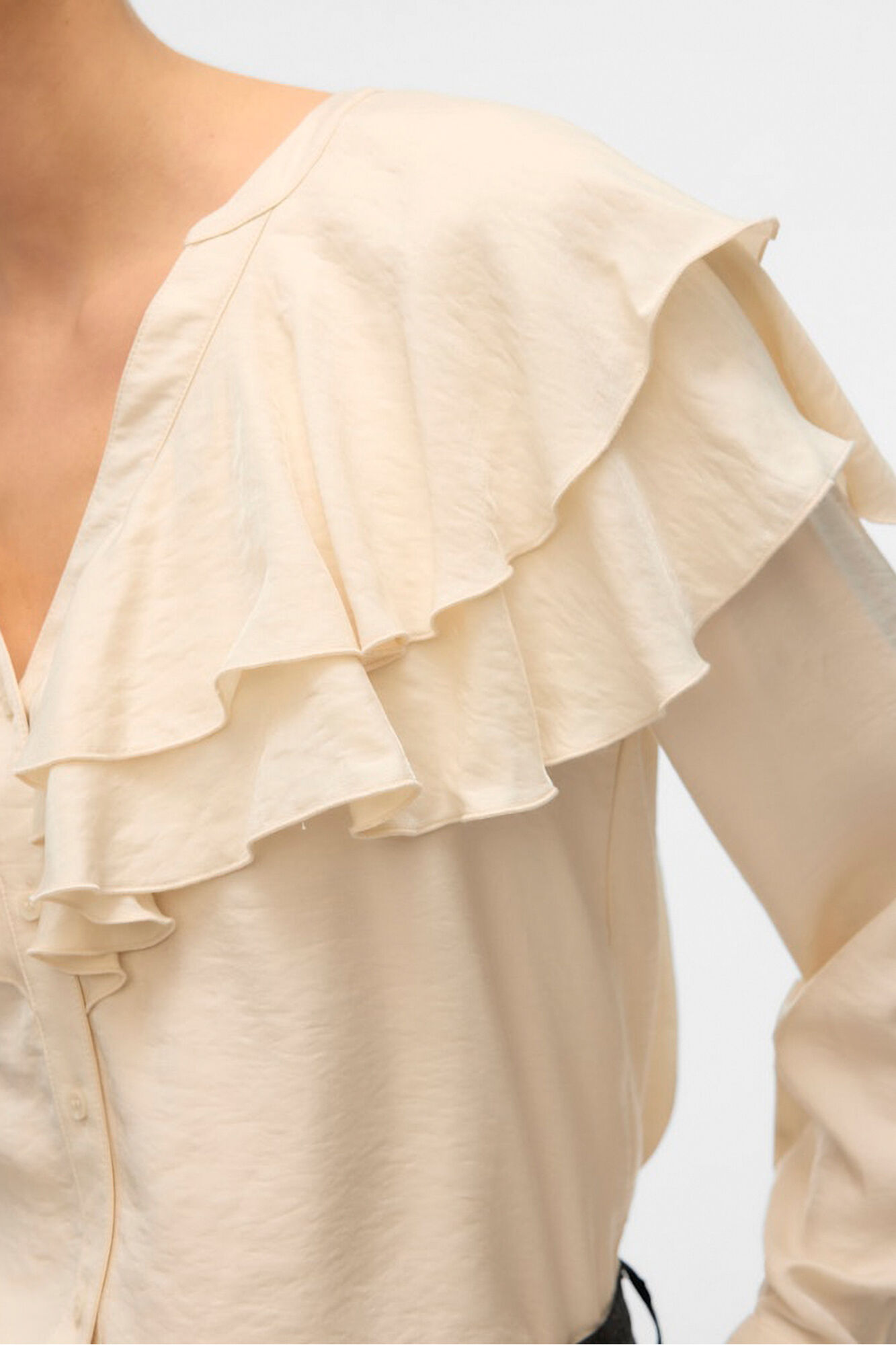 Vero Moda Blusa com gola franzida 