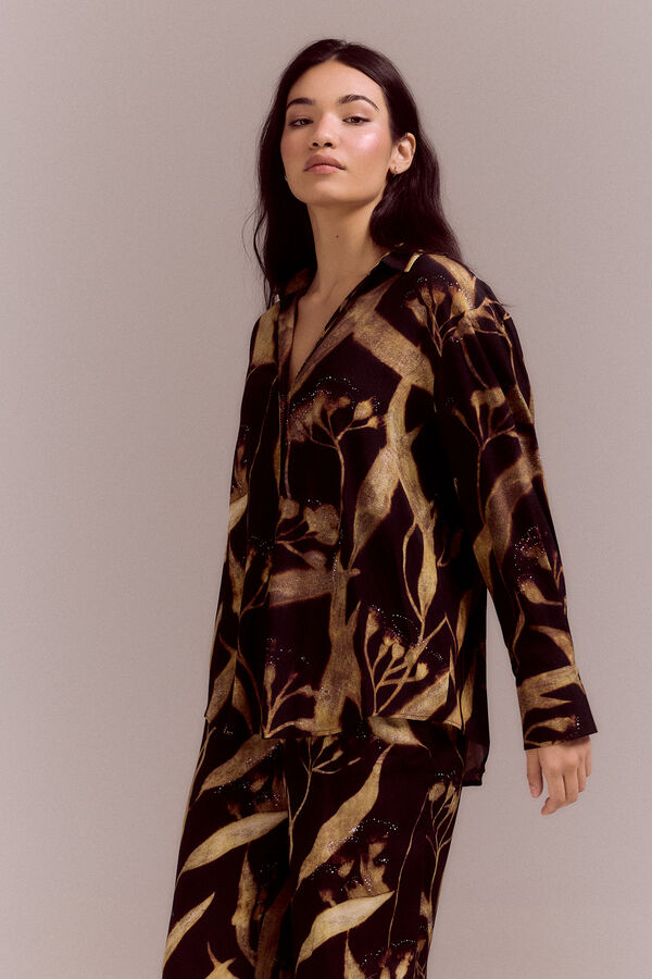 Slowlove Camisa fluida estampada Multicolor