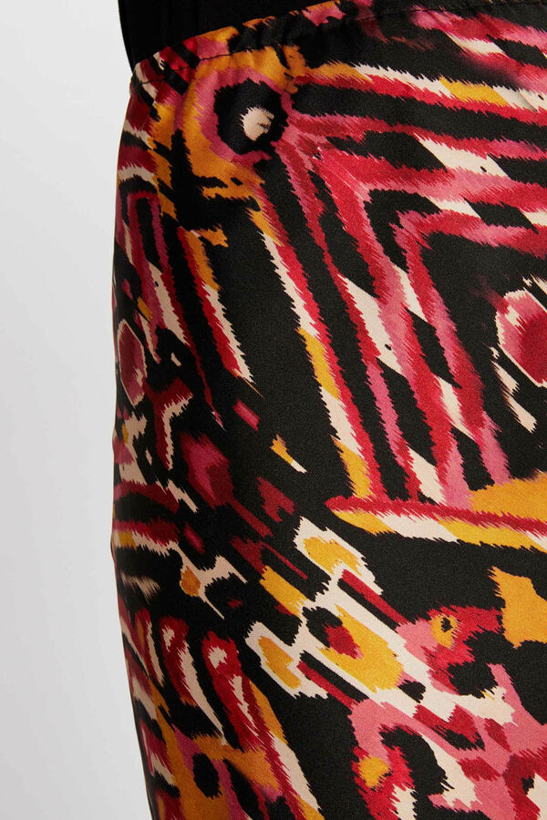 Morgan Falda recta estampada Multicolor