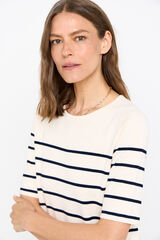 Cortefiel Camisola manga curta Ecru