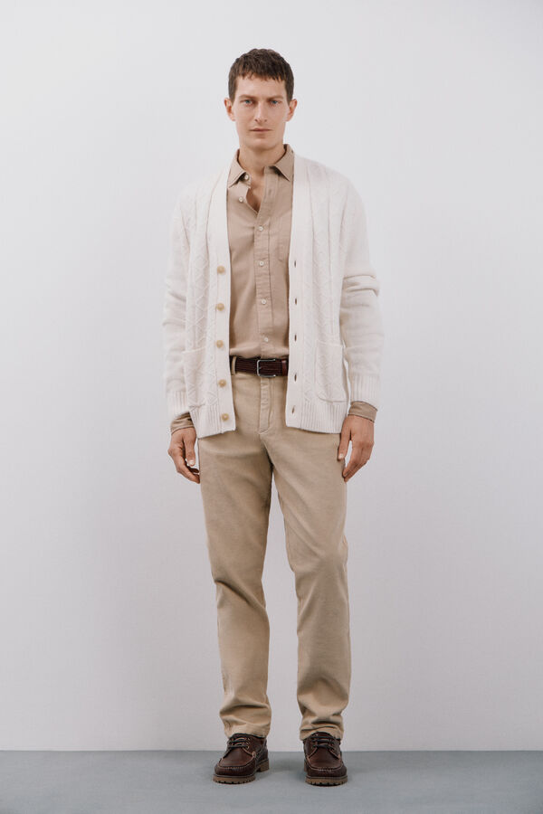 Cortefiel Cal&ccedil;as chino bombazina Tostado