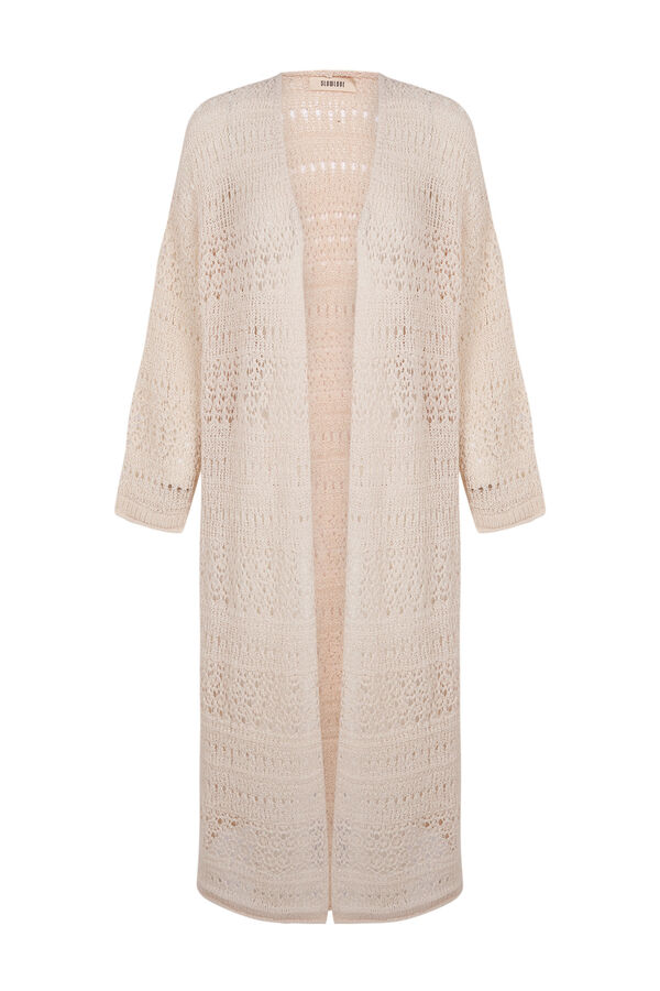 Slowlove Casaco malha de malha Ecru