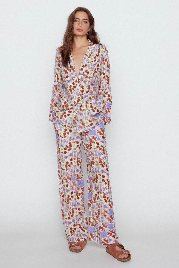 Slowlove Casaco flu&iacute;do estampado Multicolorido