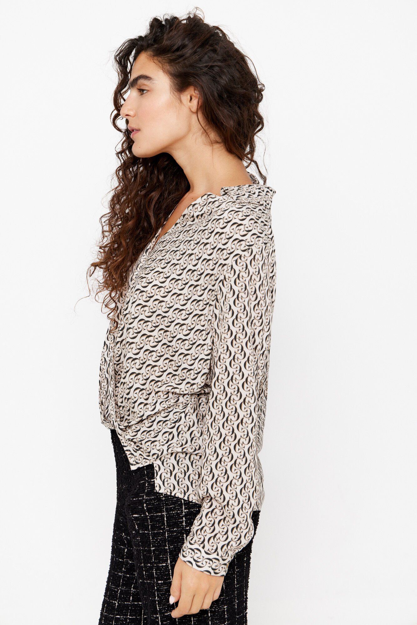 Cortefiel Blusa manga comprida estampada