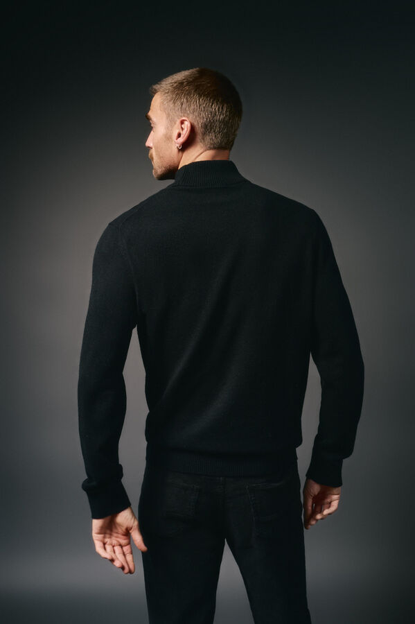 OOTO Jersey cuello perking Negro