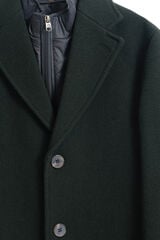 PuroEGO Abrigo cuello desmontable Verde oscuro