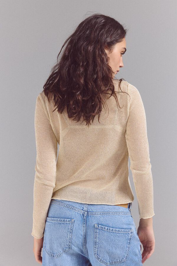 Slowlove Top brillante Marfil