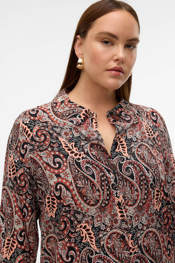 Vero Moda Curve Camisa estampada plus size Vermelho