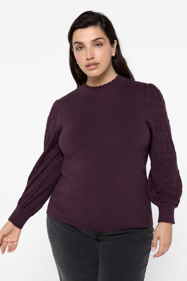 Vero Moda Curve Su&eacute;ter plus size com gola alta  Roxo