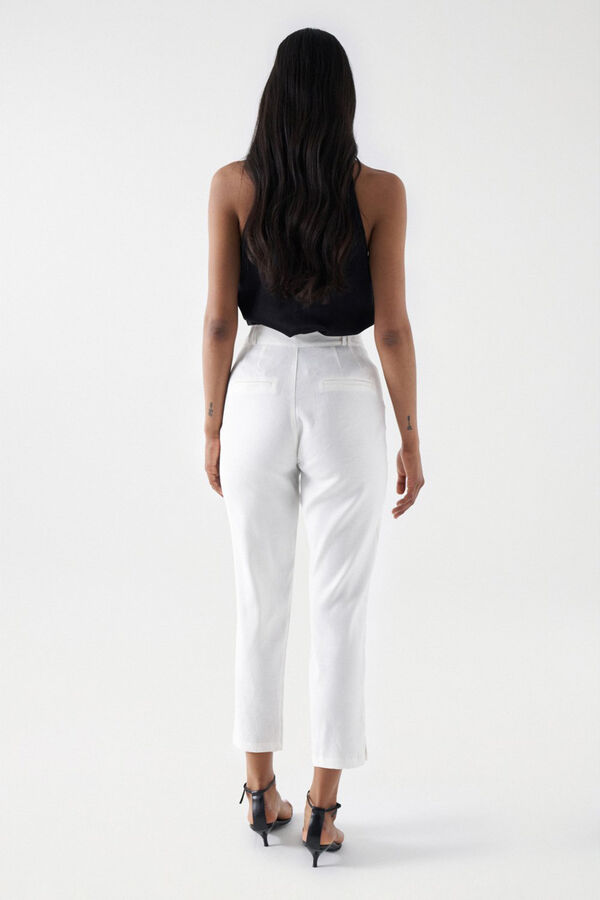 Salsa Jeans Chino de lino slim fit Beige