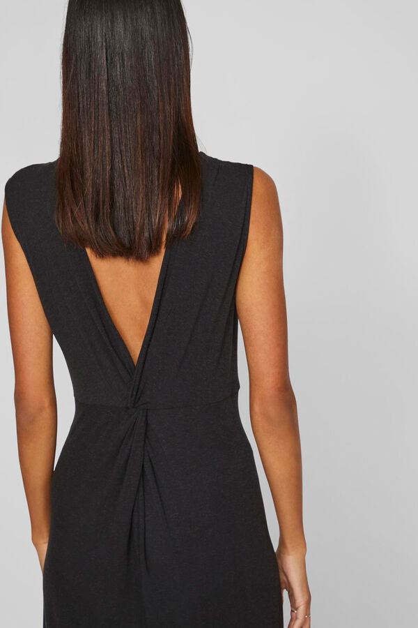 Vila Vestido midi sin mangas Negro