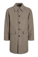 Jack & Jones Sobretudo com gola italiana Cinzento