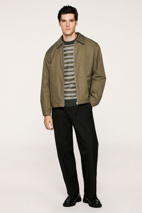 Selected Cazadora t&eacute;cnica repelente al agua Verde oscuro