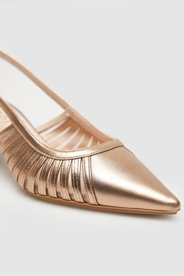 Lodi Zapatos destalonados de mujer en piel Amarillo