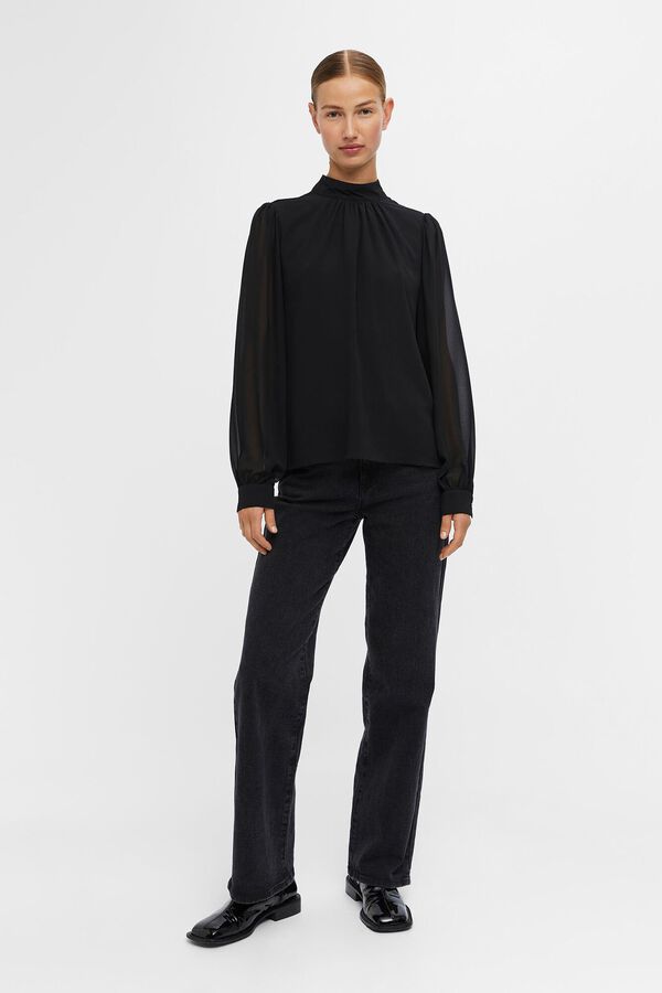 Object Blusa manga comprida Preto