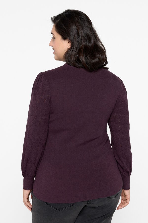 Vero Moda Curve Su&eacute;ter plus size com gola alta  Roxo