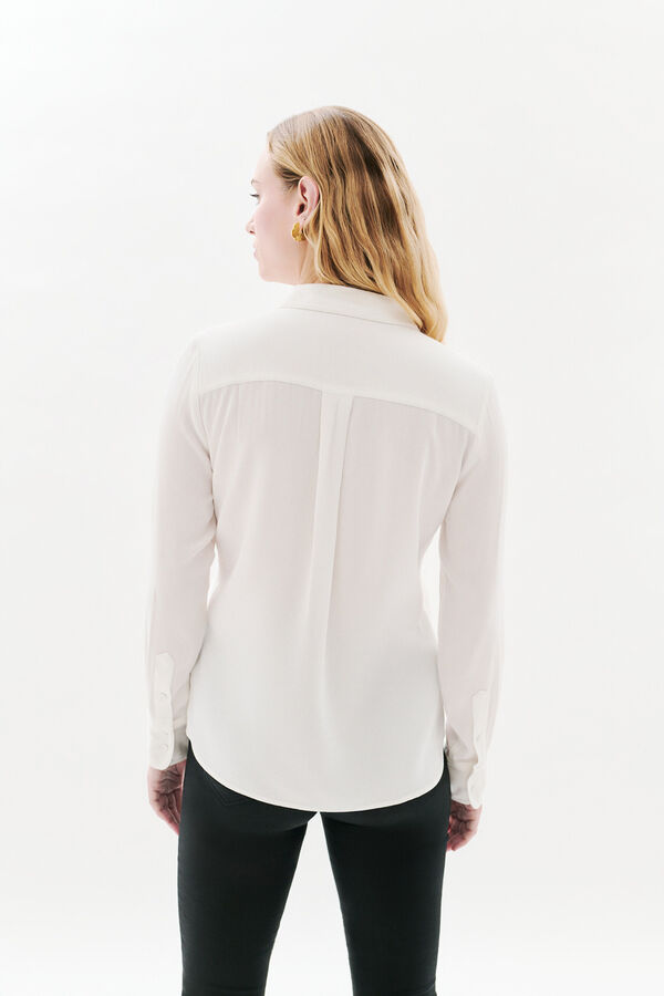 Caroll Blusa 100% viscose Ecru