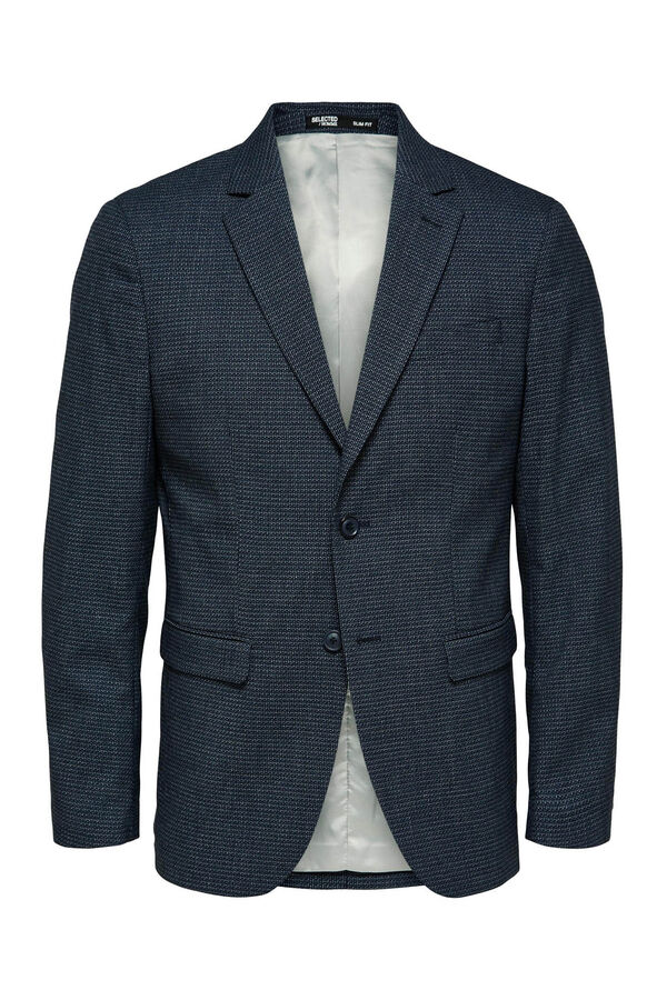 Cortefiel Blazer slim fit estructurada elaborada con materiales reciclados Azul marino