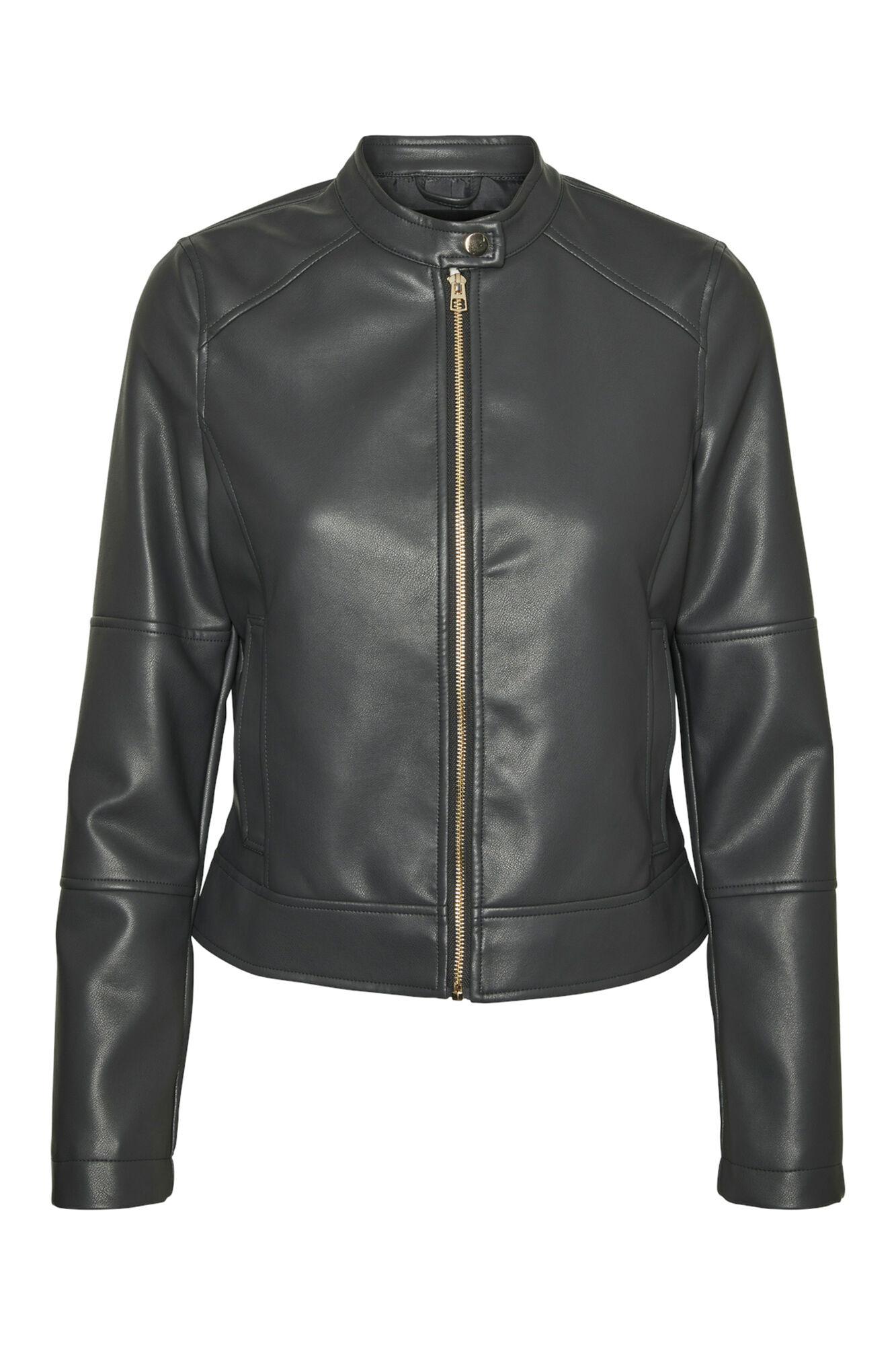 Vero Moda Chaqueta polipiel de mujer con bolsillos