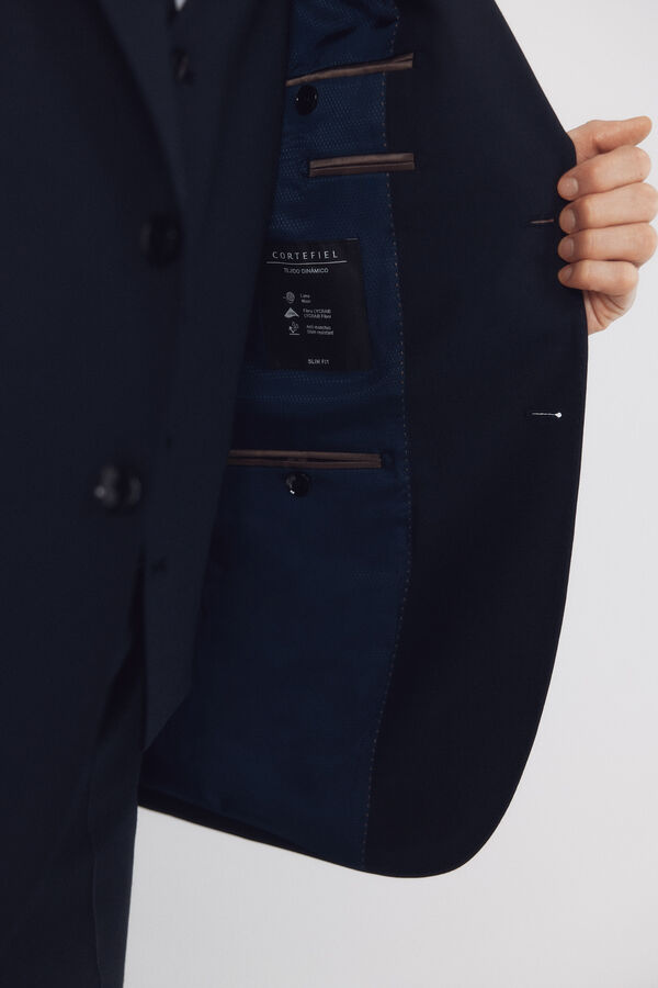 Cortefiel Americana traje dynamic estructura azul Azul marino