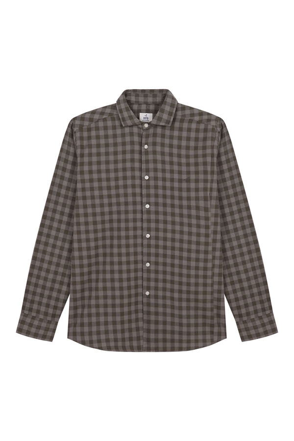 OOTO Camisa gola italiana slim Verde