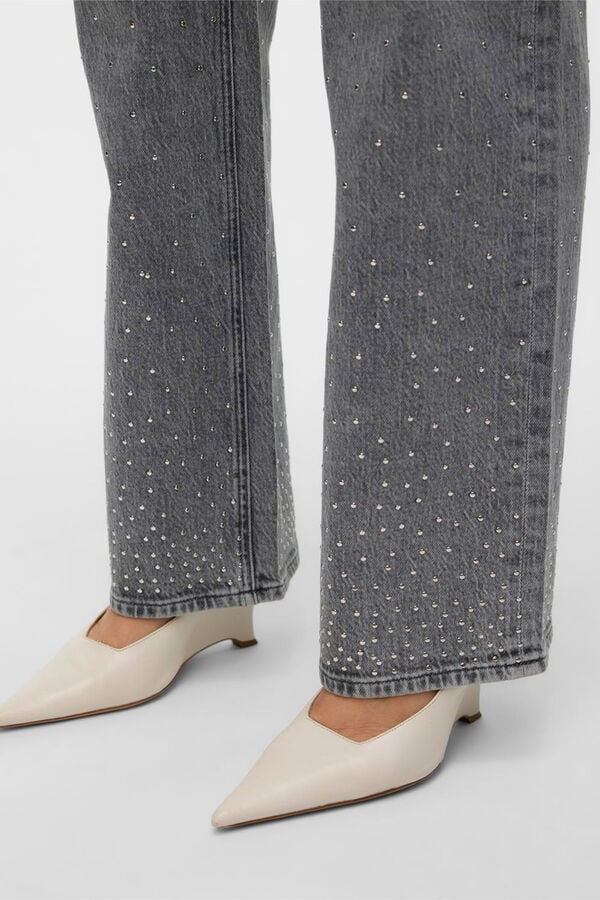 Vero Moda Jeans con detalle Gris