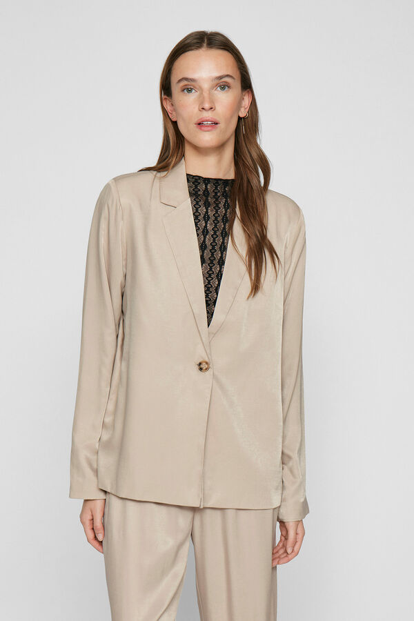 Vila Satin blazer Cinzento
