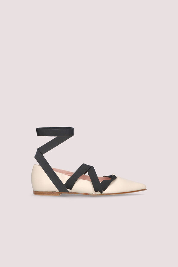 Pretty Ballerinas Bailarina acordonada Marfil