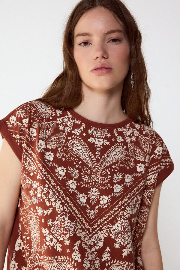 Slowlove Camiseta estampado bandana Granada