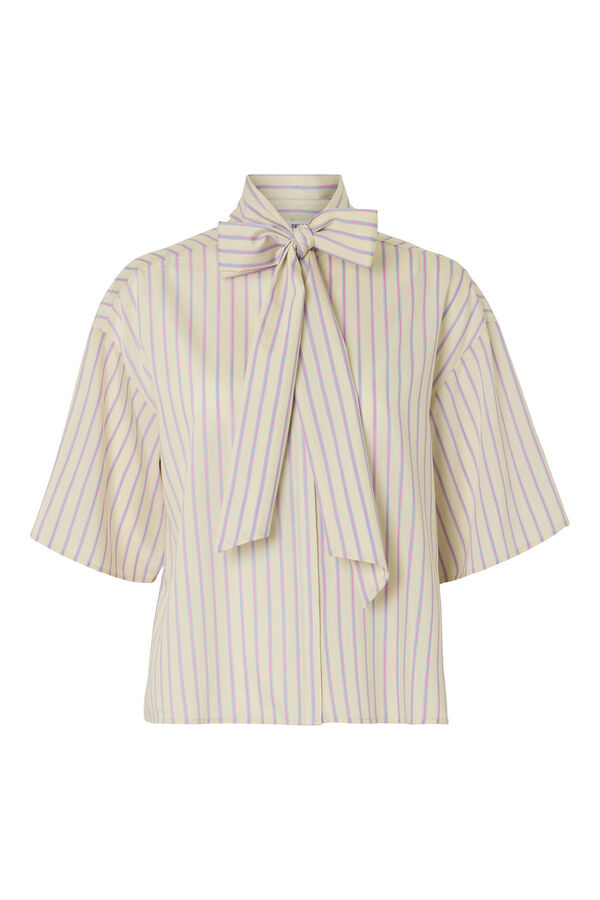 Selected Femme Camisa com la&ccedil;ada Cinzento