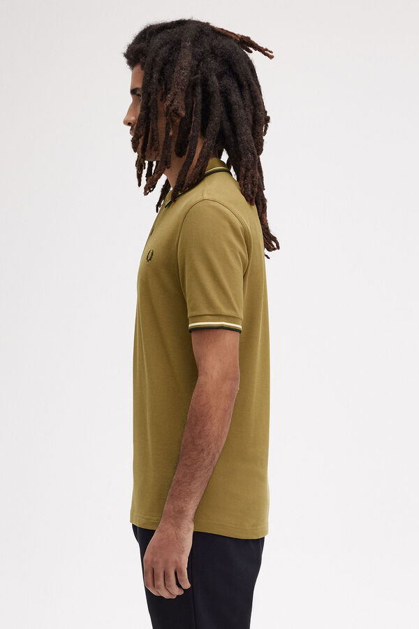 Fred Perry Polo con dos tonos Fred Perry Camel