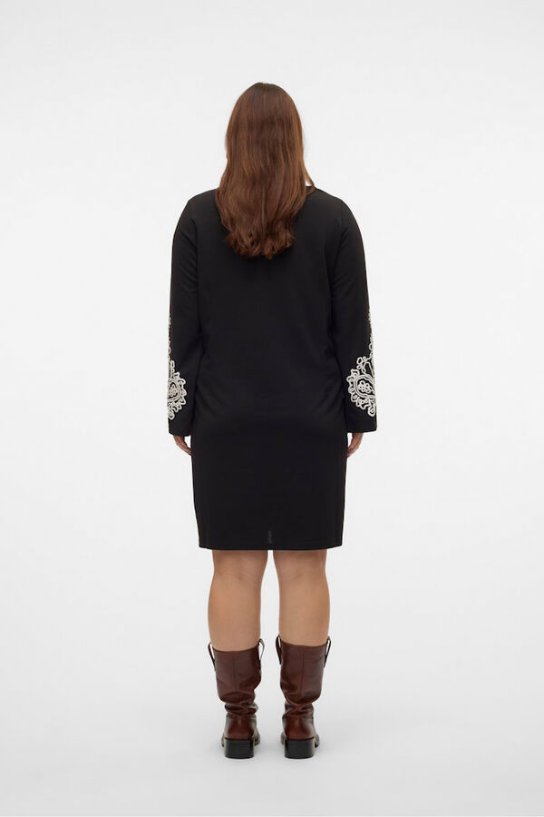 Vero Moda Curve Vestido curto de manga comprida Curve Preto