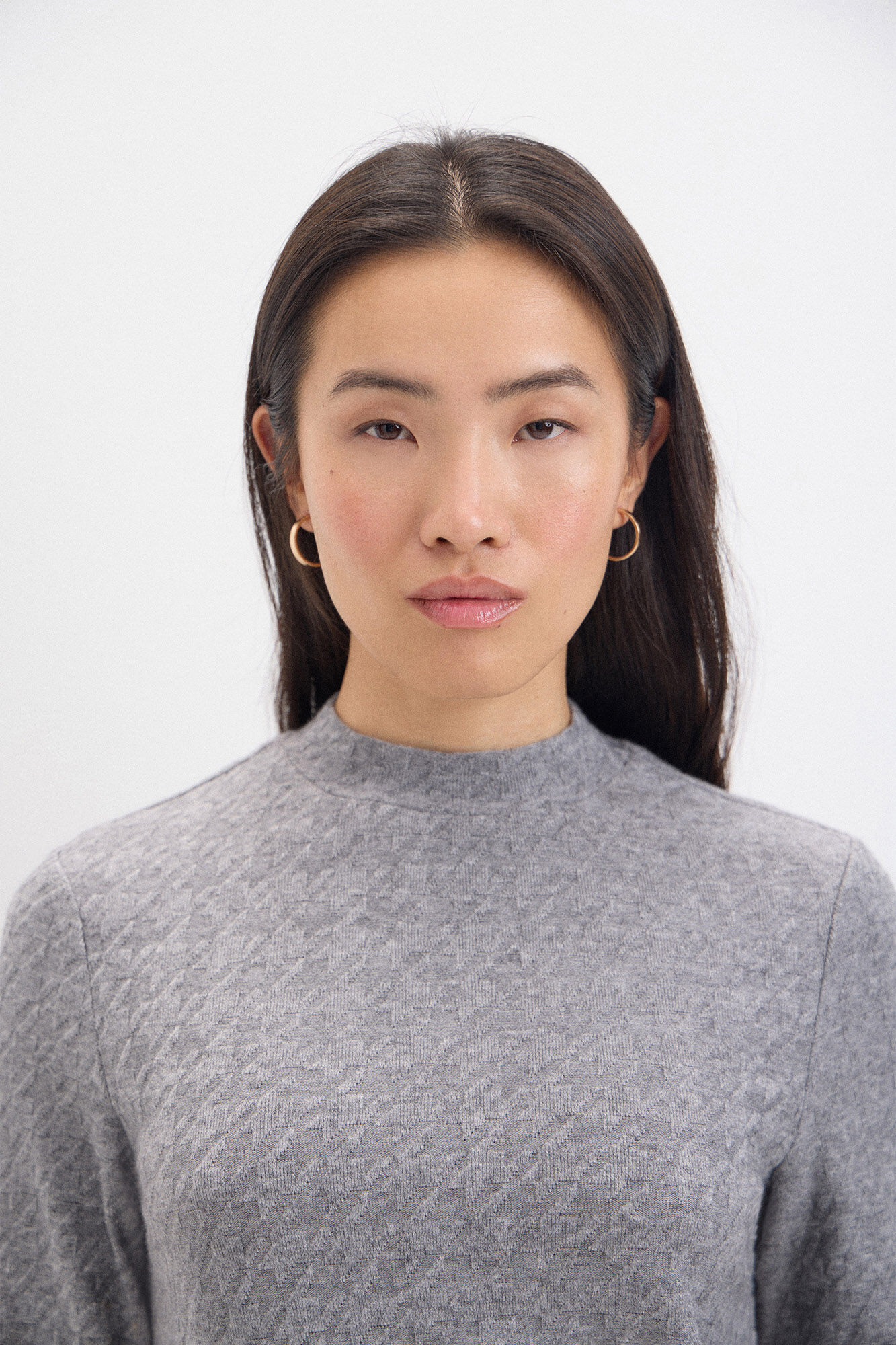 Cortefiel Camisola el&aacute;stica estrutura pata de galo