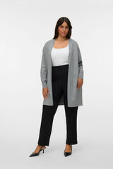 Vero Moda Curve C&aacute;rdigan largo talla grande Gris