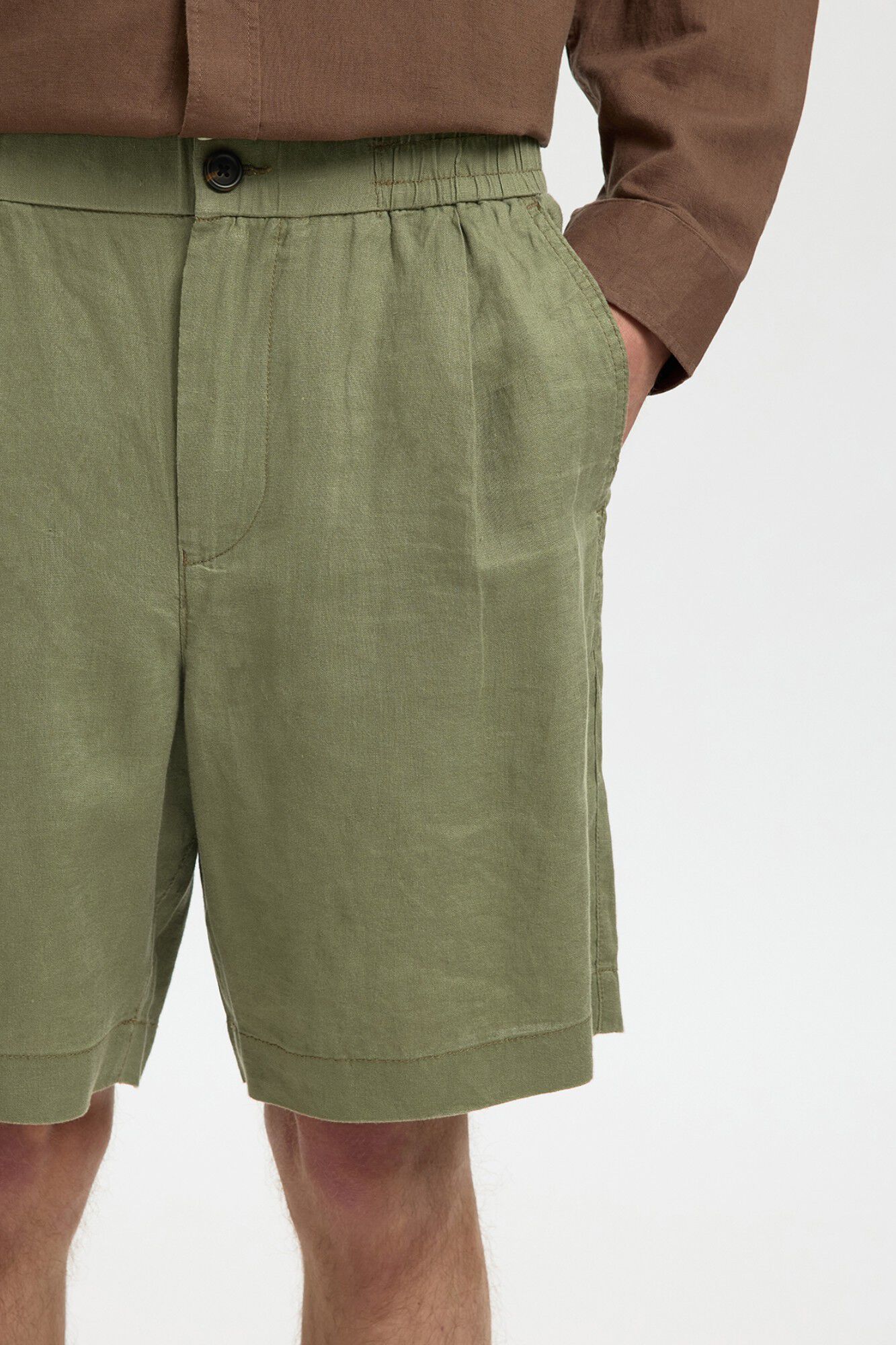 Selected Pantal&oacute;n corto de lino