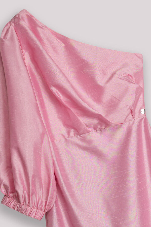 Dolores Promesas Vestido Manga Abullonada Paris Rosa