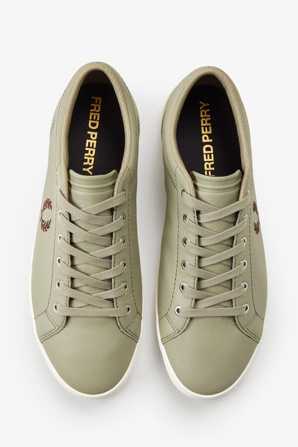 Fred Perry Zapatilla Baseline piel Gris