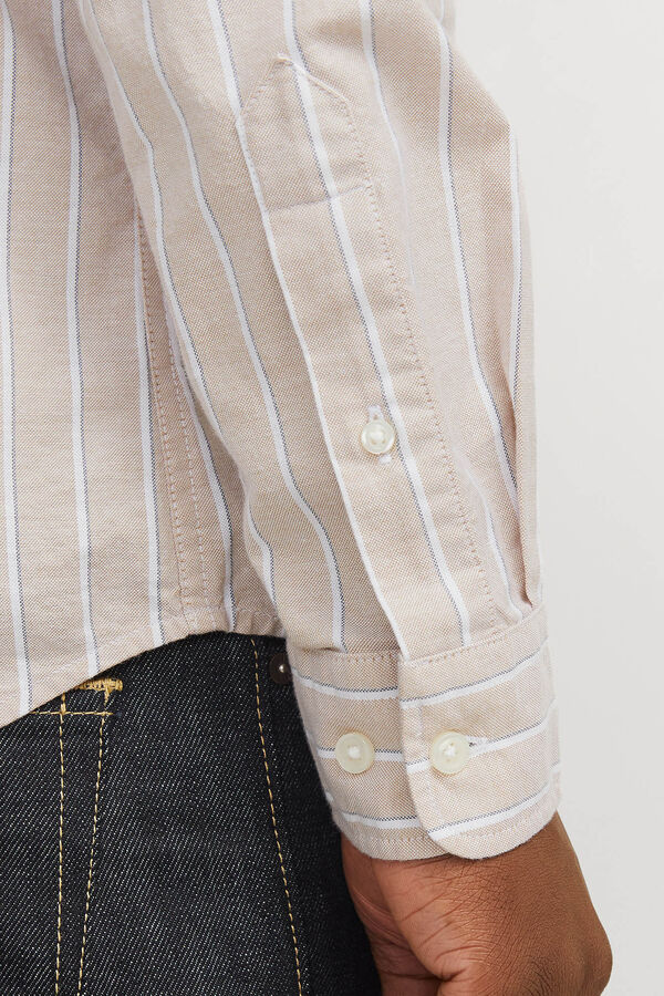 Jack & Jones Camisola oxford slim fit Castanho