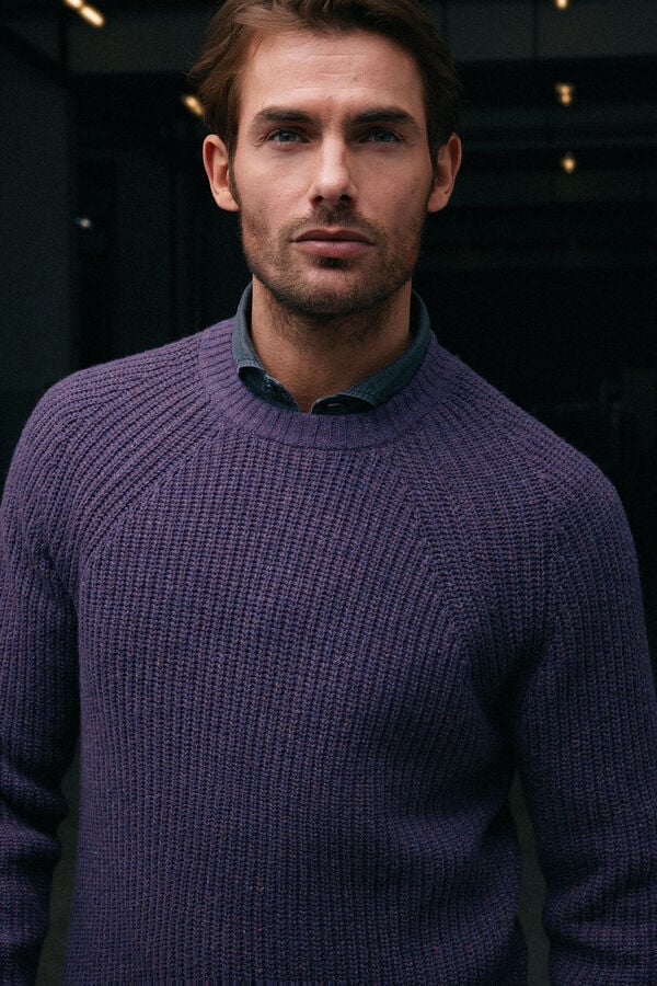 OOTO Jersey cuello redondo Morado